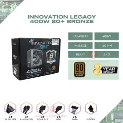 Power Supply Innovation LEGACY 400W (80+ Bronze)