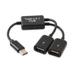 Kabel TYPE-C TO USB HUB 2 PORT 2.0