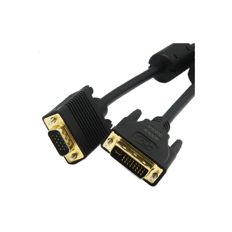 Converter DVI 24+5PIN MALE TO VGA MALE KABEL)