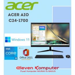 PC ACER AIO C24-1700 I5-1235U 8GB SSD512GB 23.8INCH NO-ODD WIN11+OHS21