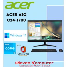 PC ACER AIO C24-1700 I3-1215U 4GB SSD512GB 23.8INCH NO-ODD WIN11+OHS21