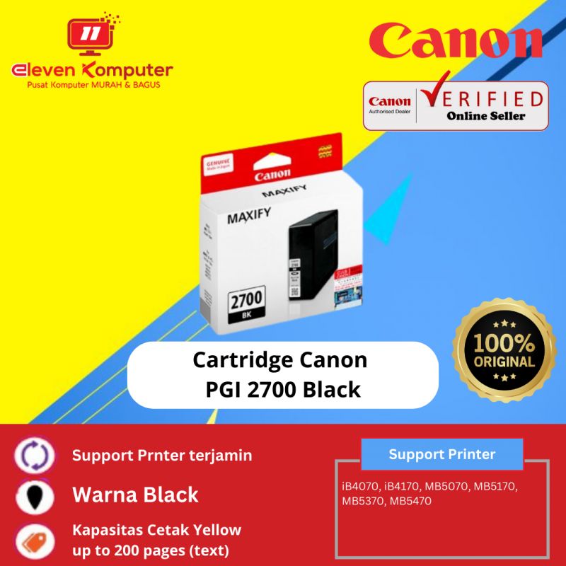 Cart Canon PGI 2700 Black