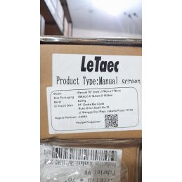 LAYAR PROJECTOR 70'' MANUAL WALL (178x178) Letaec
