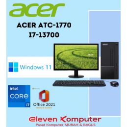 PC ACER ATC-1770 I7-13700 8GB 512GB-SSD WIN11 OHS2021 + MONITOR 21.5Inch EK220Q E3bi