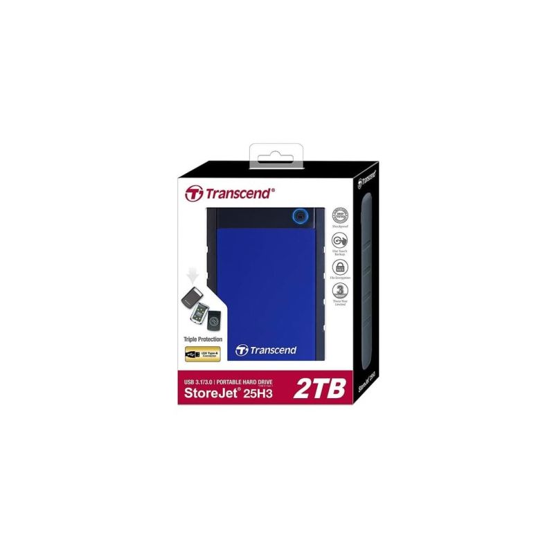 HDD External Transcend STOREJET 25H3 2TB Blue