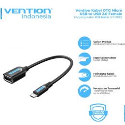 Vention MICRO USB TO USB 2.0 FEMALE - CCUBB