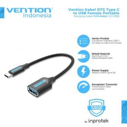 Vention kabel USB TYPE C MALE TO USB 3.1 FEMALE OTG - CCVBB