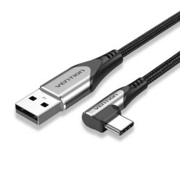 Vention kabel USB 2.0 TO USB TYPE C 90 DEGREE GRAY ALUMINIUM ALLOY TYPE 0.5M - COEHD