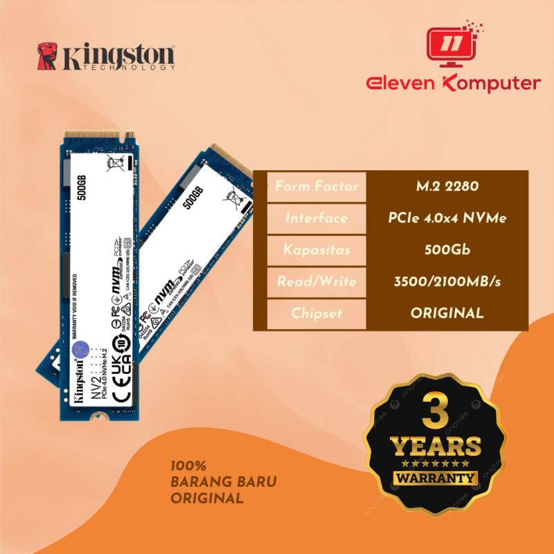 SSD KINGSTON 500GB SNV2S/500G M.2 NVME GEN4