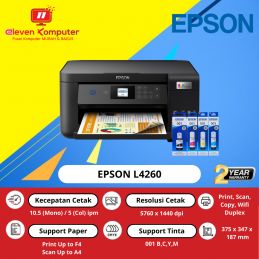 PRINTER EPSON L4260 GARANSI 2TH ATAU 30.000 LBR
