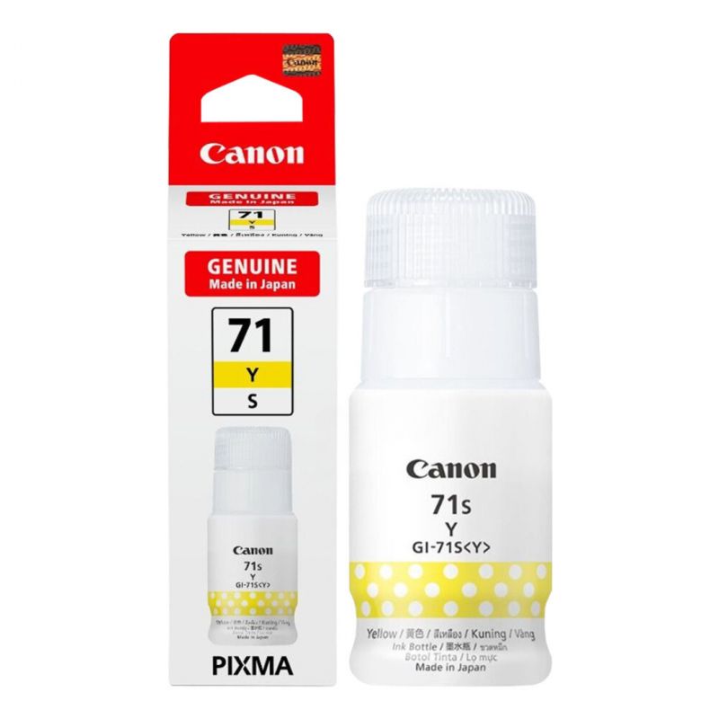 Tinta Canon GI-71S Small Black, Cyan, Magenta, Yellow Original G1020, G2020, G3020, G3060, G2770, G3770