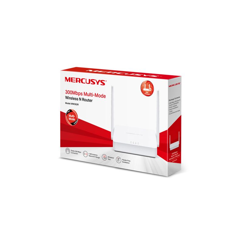 MERCUSYS MW302R V1.20 WIRELESS ROUTER 300Mbps Multi-Mode MERCUSYS MW302R V1.20 WIRELESS ROUTER 300Mbps Multi-Mode