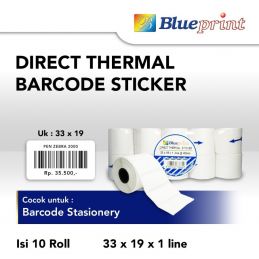 KERTAL BLUEPRINT DIRECT THERMAL STIKER33x19x1 Line @40mm
