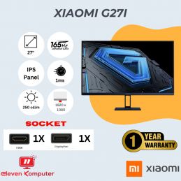 Monitor Xiaomi G27i 27" IPS 1080p FHD 165Hz 1ms HDMI DP VESA