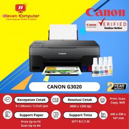 Printer Canon G3020 Print, Scan Copy, Wifi