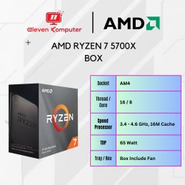 CPU AMD Ryzen 7 5700X 3.4GHz Up to 4.6GHz Cache 32MB 65W AM4 BOX No Fan