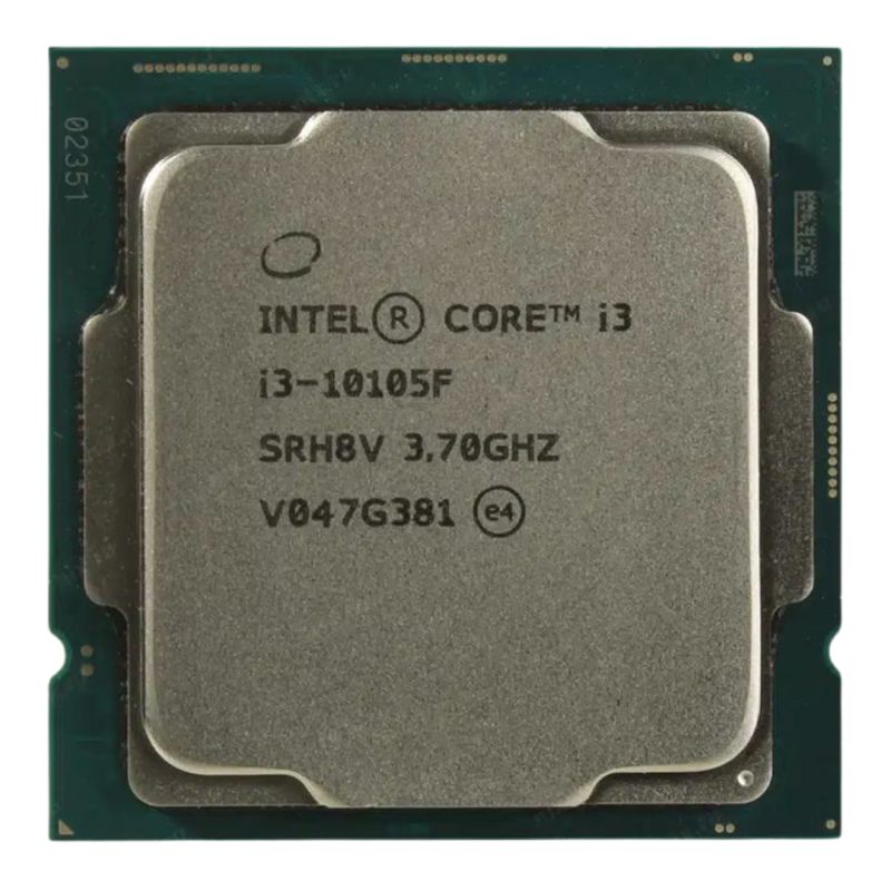 CPU Intel Core i3-10105F 3.7Ghz Up To 4.4Ghz - Cache 6MB Tray Socket LGA 1200