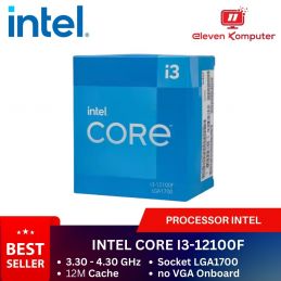 CPU Intel Core i3-12100F 3.3GHz Up To 4.3GHz - Cache 12MB Box Socket LGA 1700
