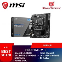 MB MSI Pro H610M-E (LGA1700, DDR5)