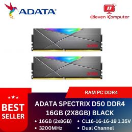  RAM PC DDR4 ADATA D50 RGB 16GB (2x8GB) 3200MHz
