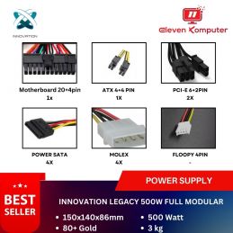 Power Supply Innovation Legacy 500W (80+ GOLD)