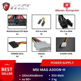 Power Supply MSI MAG A300N-H