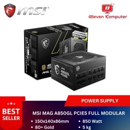 Power Supply MSI MAG A850GL 850W FULL MODULAR 80+ GOLD