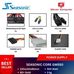 Power Supply Seasonic Core Gold GM550 550Watt (80+Gold)