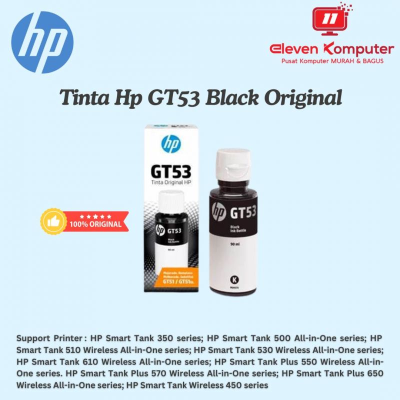 Tinta HP GT53 Black