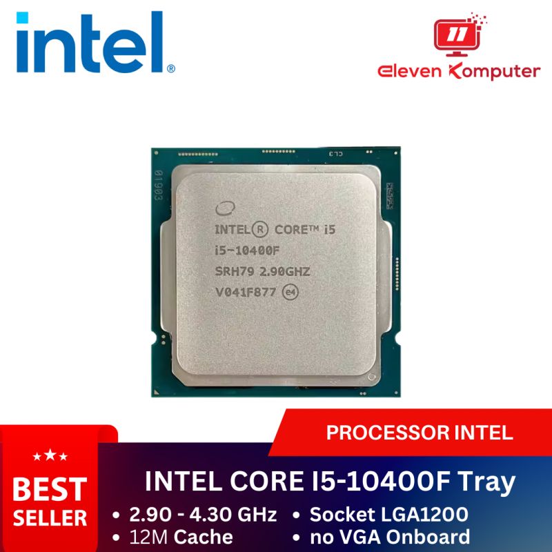 CPU INTEL LGA 1200 I5-10400F (2.90GHZ) (harus pake vga) TRAY