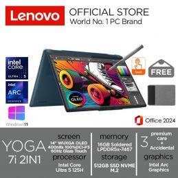 NB LENOVO YOGA 7 2in1 Intel Ultra 5 125H Tidal Teal 83DJ00FDID