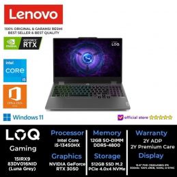 NB LENOVO LOQ 15IRX9 Intel Core i5-13450HX RTX 3050 6GB 15.6" FHD IPS 100%sRGB 144Hz Win 11 OHS 2024+M365 Luna Grey 83DV016NID
