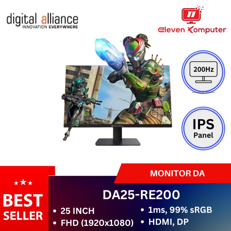 MONITOR DA DA25-RE200 BLACK