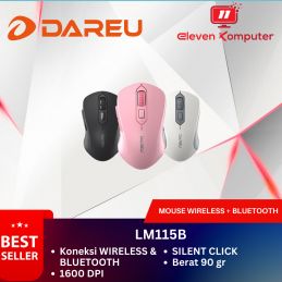 MOUSE DUAL CONNECTION DAREU LM115B SILENT CLICK BLUETOOTH + WIFI