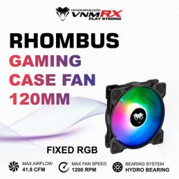FAN CASING VENOMRX RHOMBUS FIXED RGB BLACK 12CM