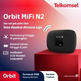 Modem Orbit MIFI N2 M22 Portable Modem Wifi 4G High Speed Bonus Data