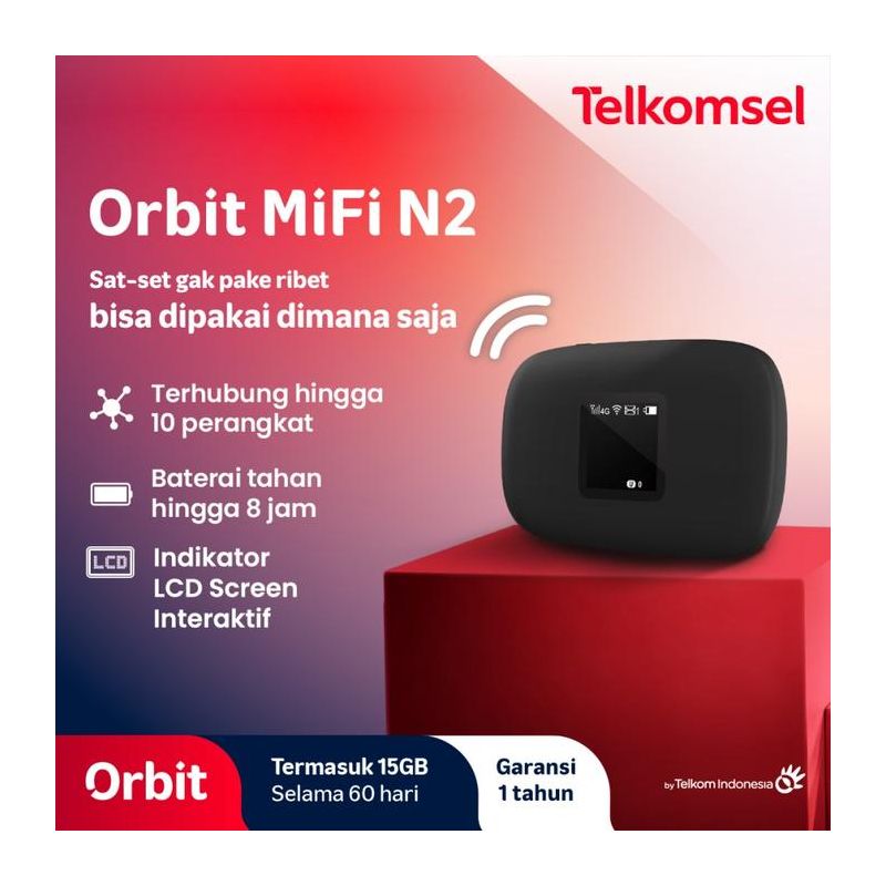 Modem Orbit MIFI N2 M22 Portable Modem Wifi 4G High Speed Bonus Data