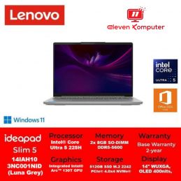 NB LENOVO IP Slim 5 14IAH10 Ultra 5 225H Intel Arc 14" WUXGA OLED Win 11+ OHS 2024 Luna Grey 83NC001NID