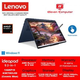 NB LENOVO IP 5 2-in-1 14AKP10 AMD Ryzen AI 5 340 Radeon 840M Graphics 14" WUXGA OLED Touch WIN 11+ OH Cosmic Blue 83KT003JID