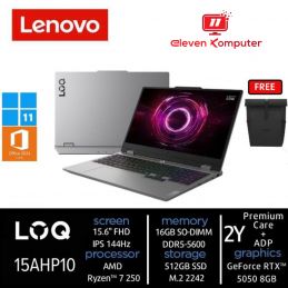 NB LENOVO LOQ 15AHP10 AMD Ryzen 7 250 RTX 5050 8GB 15.6" FHD IPS 100% sRGB 144Hz Win11 OH2024+M365 Luna Grey 83JG0074ID