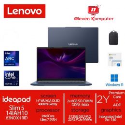 NB LENOVO IP Slim 5 14IAH10 Ultra 7 255H IntelArc 14" WUXGA OLED Win 11+OH 2024 Cosmic Blue 83NC001RID/1PID