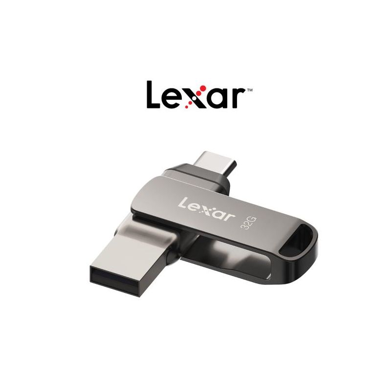 FLASHDISK LEXAR JUMPDRIVE DUAL DRIVE D400 32GB USB. 3.2