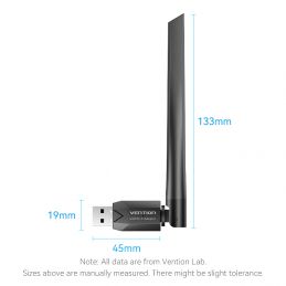 VENTION USB WIFI DUAL BAND & BLUETOOTH ADAPTER - KDUB0