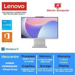 PC LENOVO AIO 24IRH9 i3-1315U 23.8Inch 99%sRGB WIN11+ OH2024 Cloud Grey F0HN00Q4ID