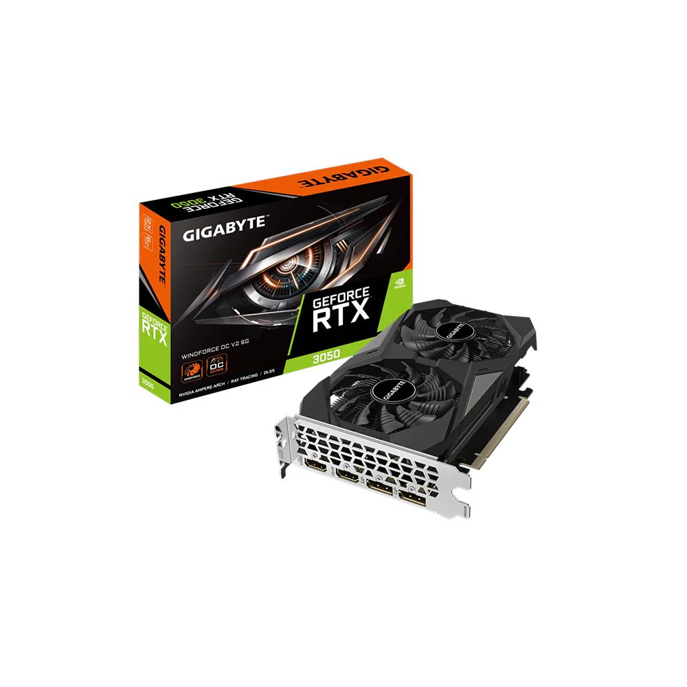 VGA GIGABYTE RTX3050 WINDFORCE OC V2 6G