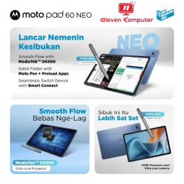 TABLET MOTOPAD 60 NEO Processor MediaTek Dimensity 6300 7040mAh 11 inchi 2.5K Malibu Blue FREE Case Keyboard