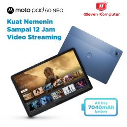 TABLET MOTOPAD 60 NEO Processor MediaTek Dimensity 6300 7040mAh 11 inchi 2.5K Malibu Blue FREE Case Keyboard
