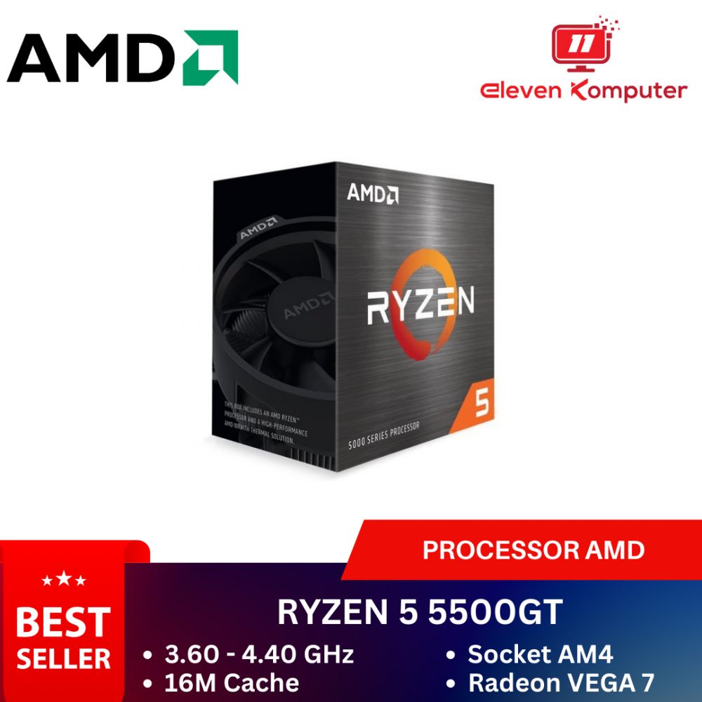CPU AMD AM4 RYZEN5 5500GT 3.60GHZ-4.40GHZ 16M BOX