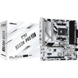 MB AM4 ASROCK B550M PRO SE WHITE
