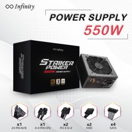 POWER SUPPLY INFINITY STRIKER POWER 550W 80+ BRONZE